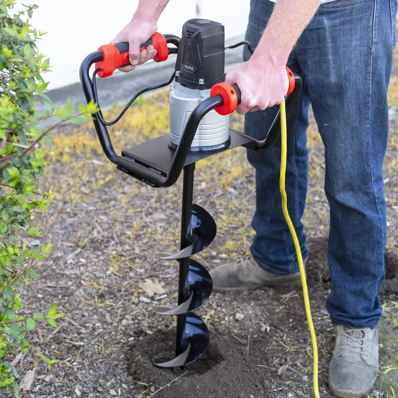 XtremepowerUS 1500W Post Hole Digger – Earth Auger for Fencing & Landscaping