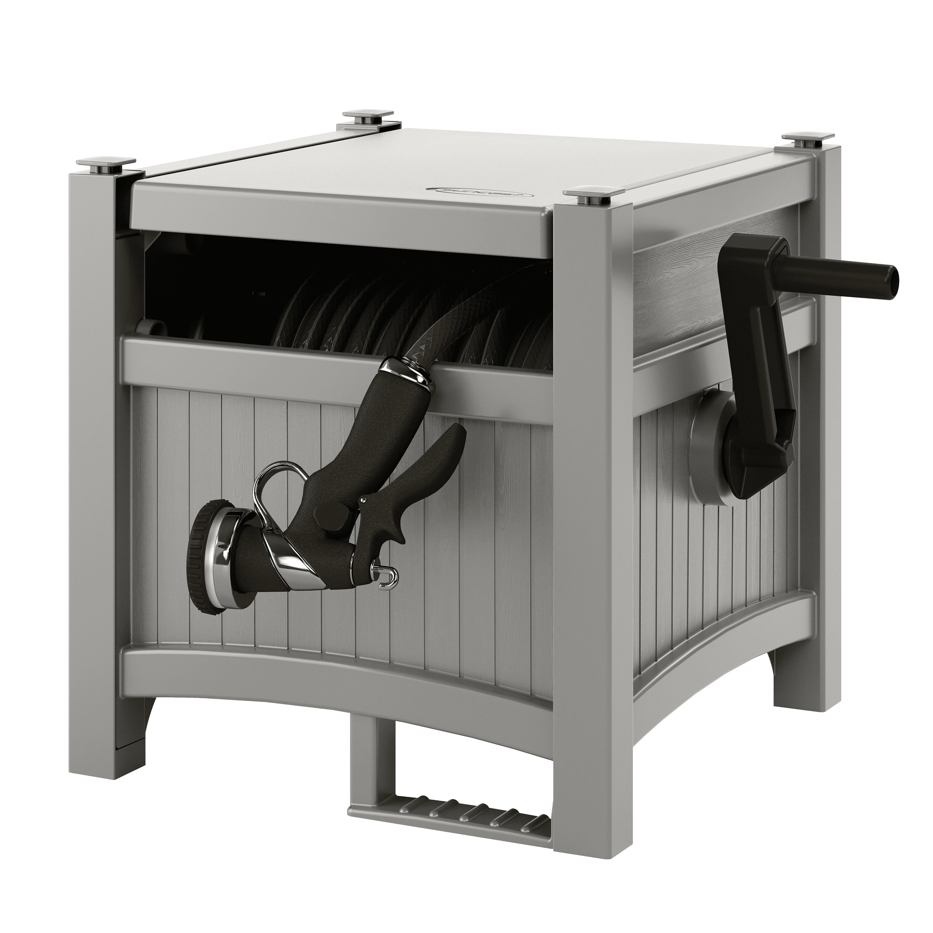 Suncast 100 ft. Hose Hideaway Hose Reel, Gray