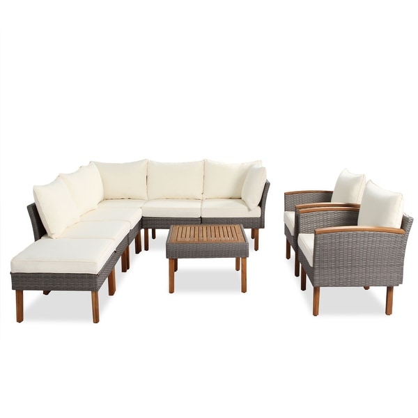 9Piece Patio Rattan Furniture Set