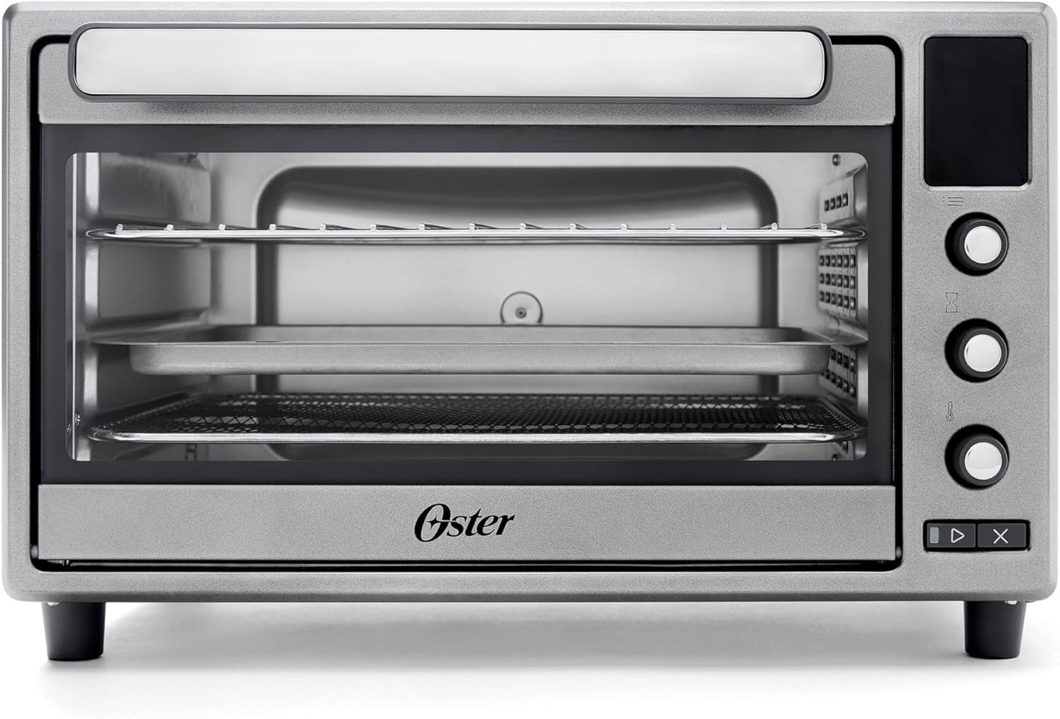 10-in-1 Air Fryer Oven 25L Countertop TenderRoast Function Digital Display Gray