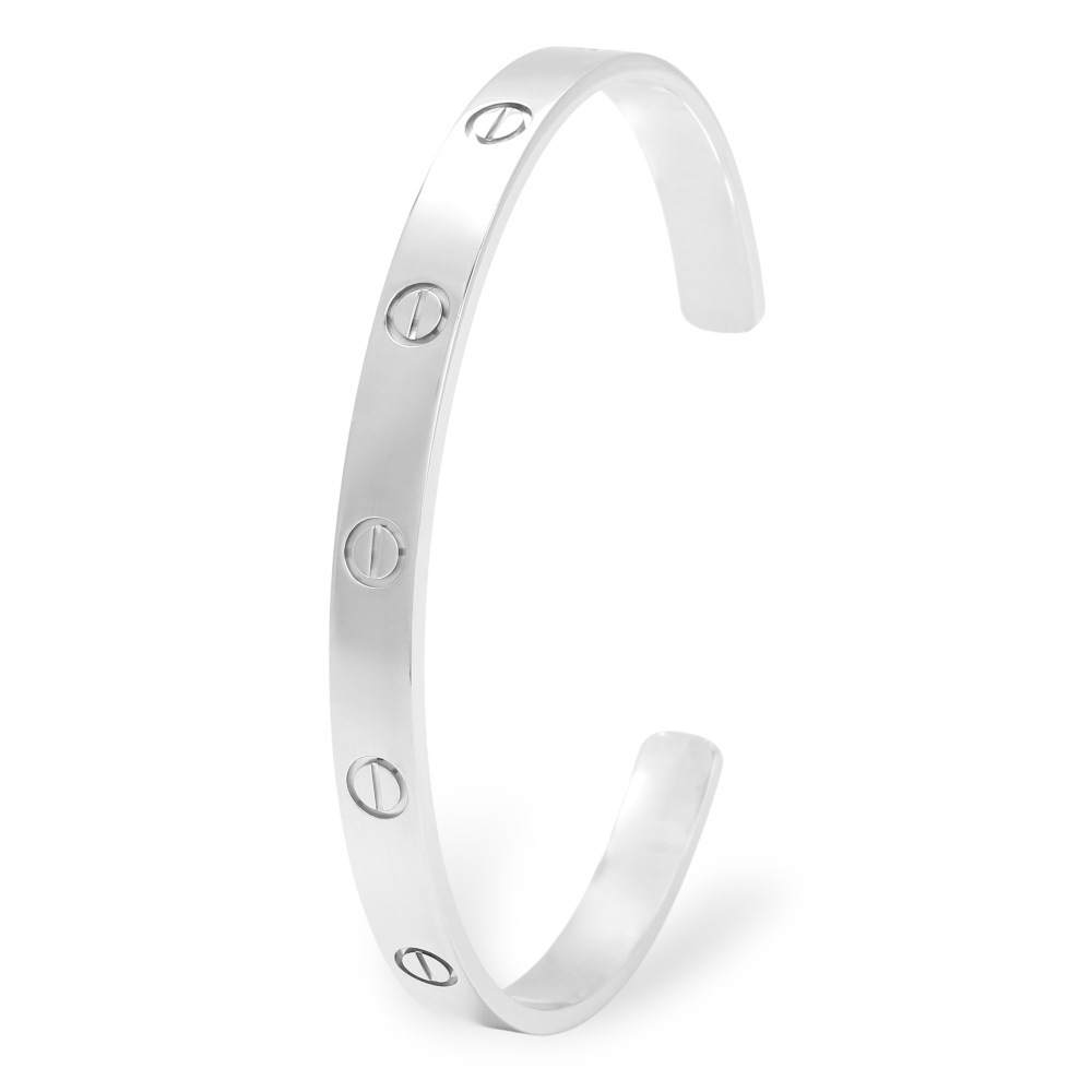 Cartier Love Classic Model Bracelet 18K White Gold B6032500