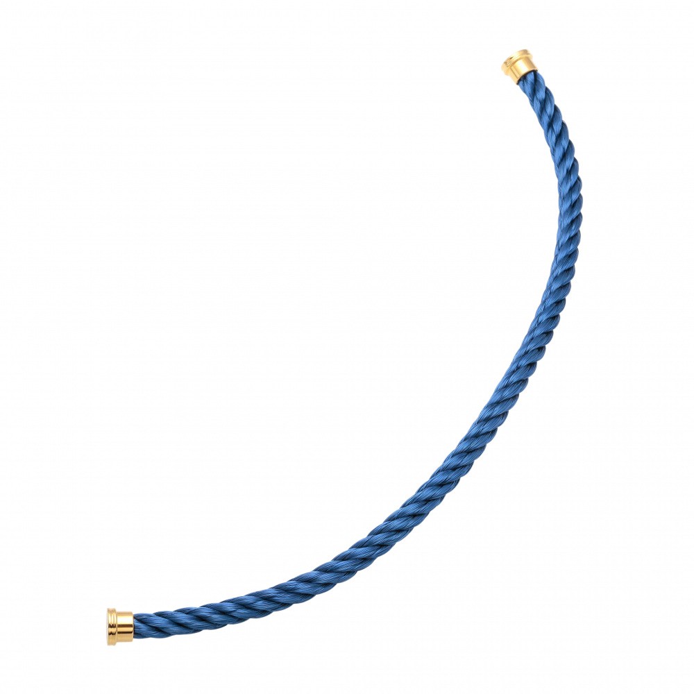 FRED Force 10 (lm) Steel Cable Navy Blue 17 Yellow Gold Plating Accessory