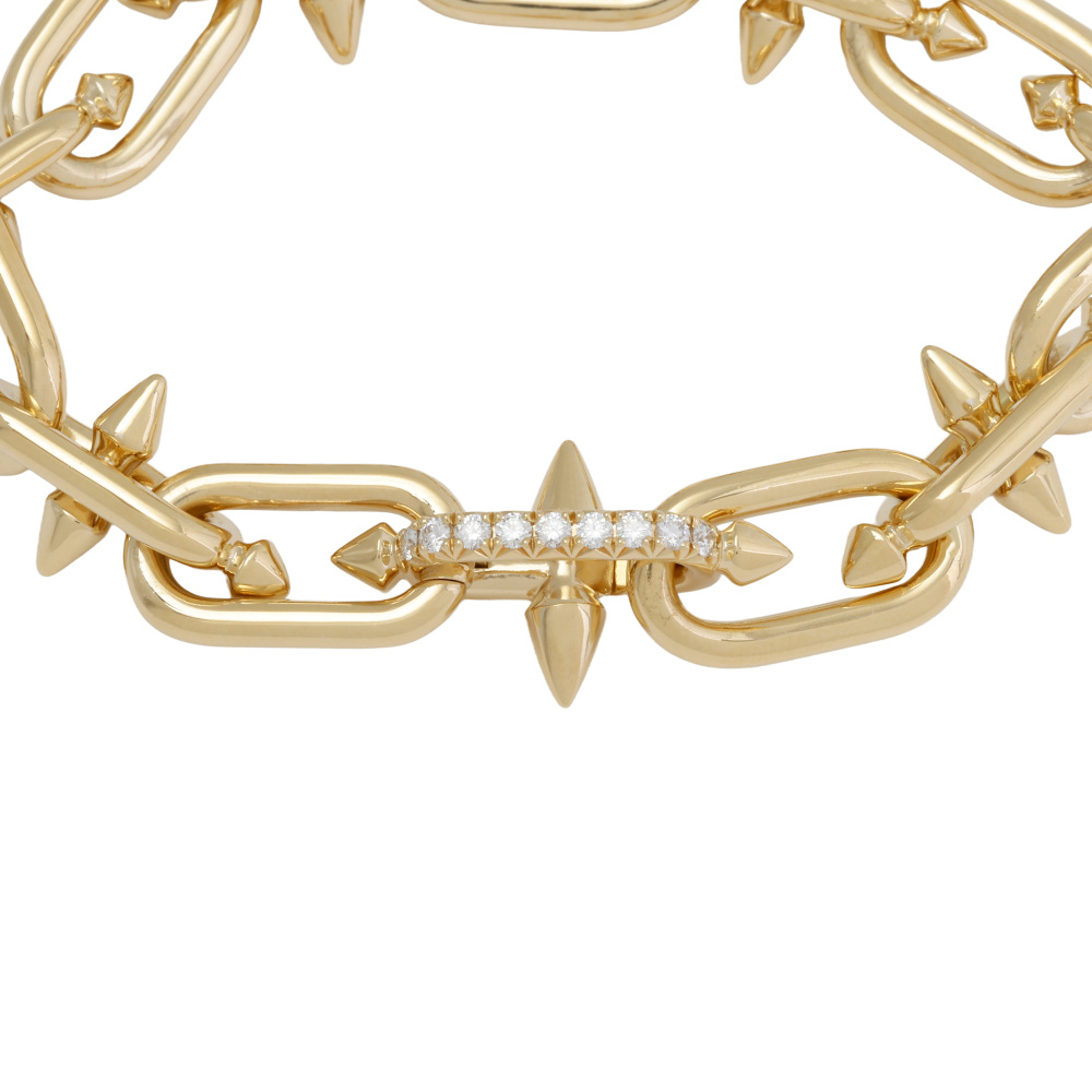 Tiffany & Co. Titan Bracelet 18K Yellow Gold Diamond 73470009
