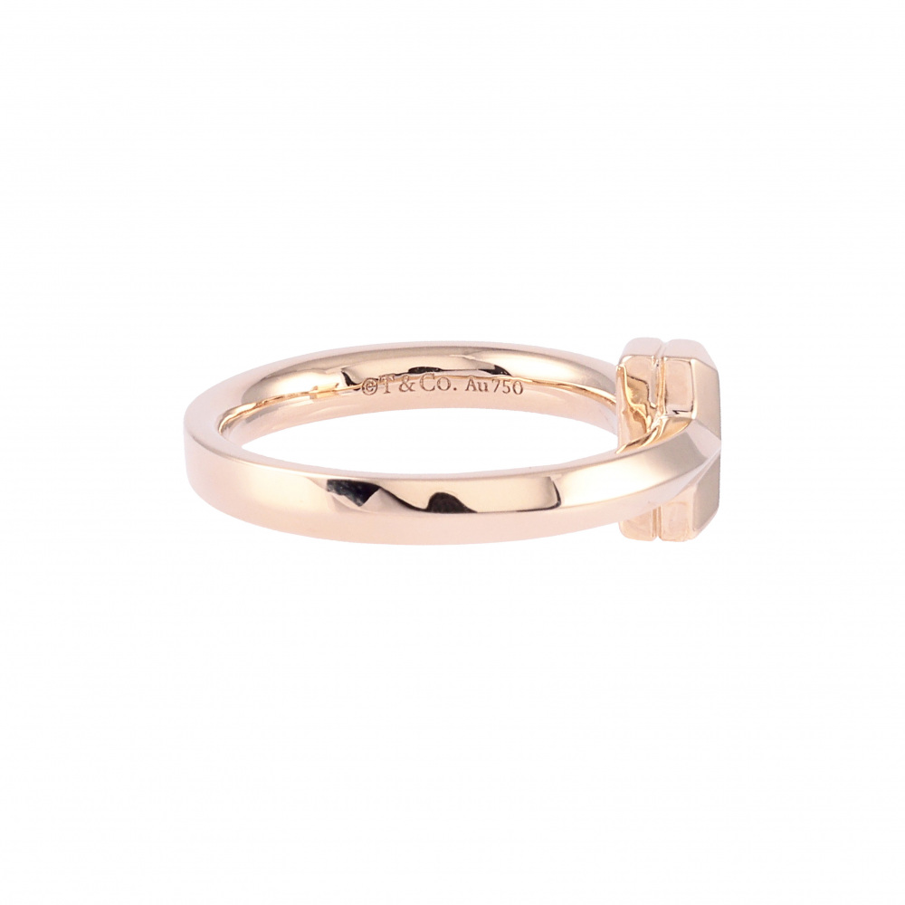 Tiffany & Co. Tiffany T T-one Ring 18K Rose Gold Diamond 67795342