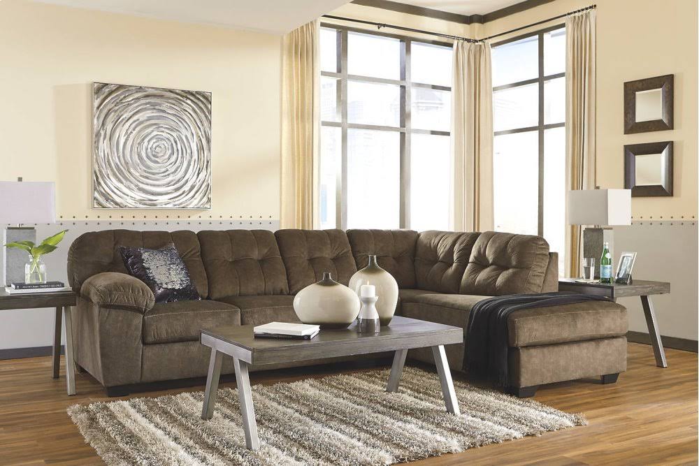 Ashley Raventown GRAYISH Brown Rectangular End Table