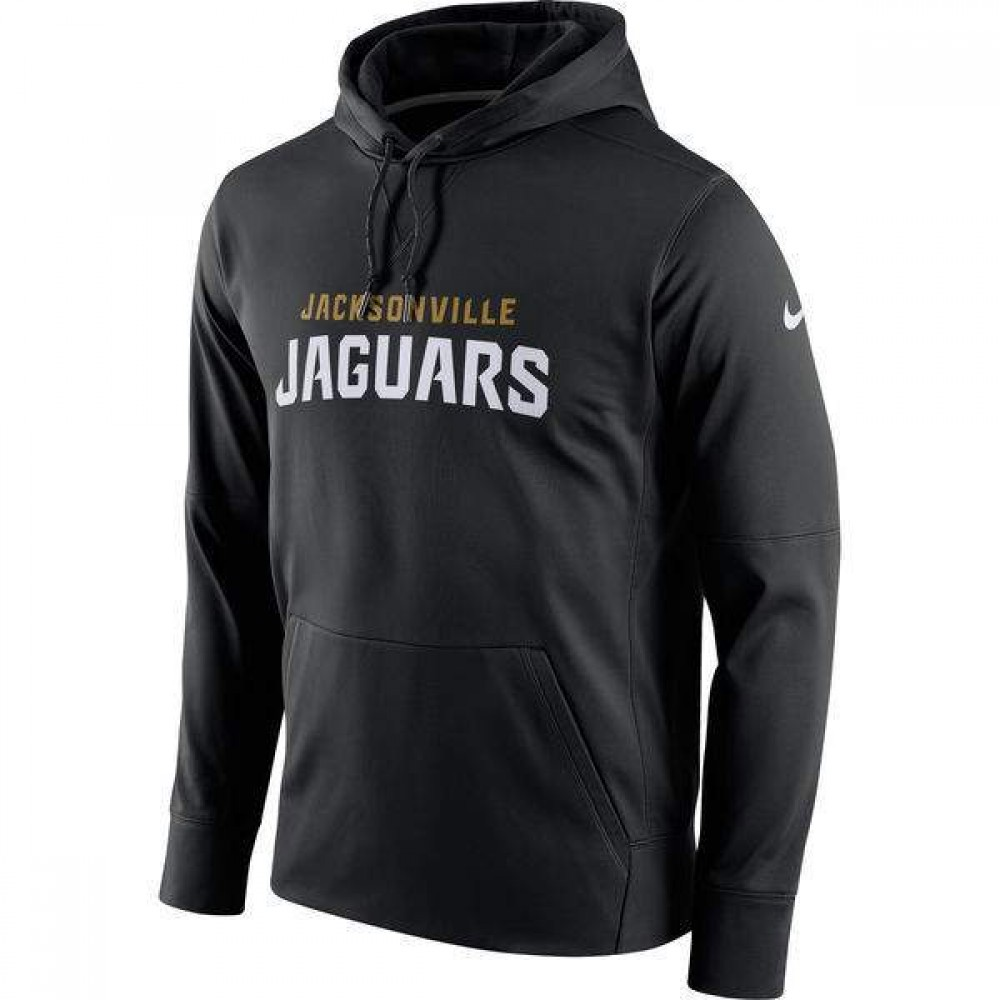 Men's Jacksonville Jaguars Black Club Therma NFL Pullover Hoodie
