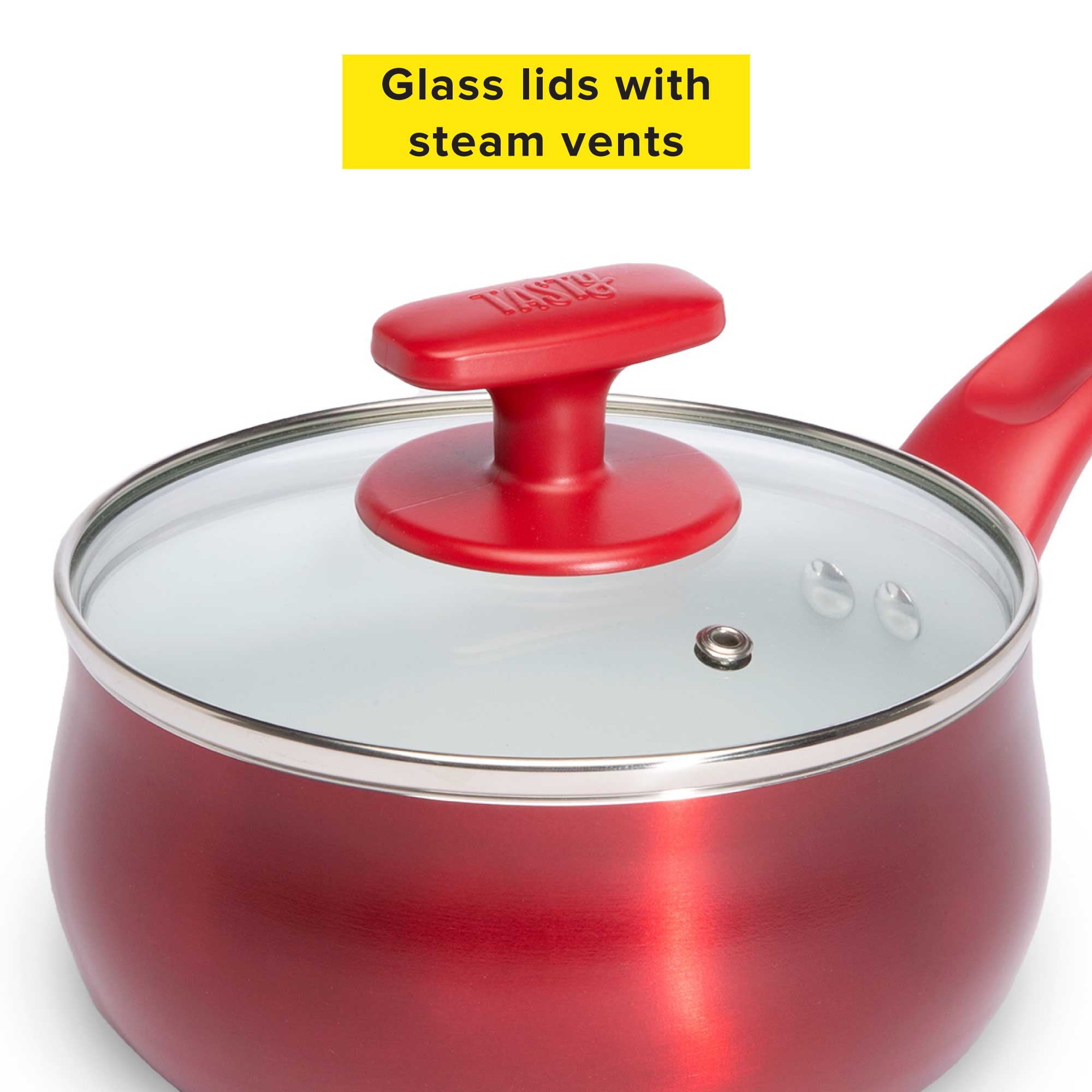 Tasty 24 Piece Titanium Ceramic Non-Stick Cookware Set, Dishwasher Safe