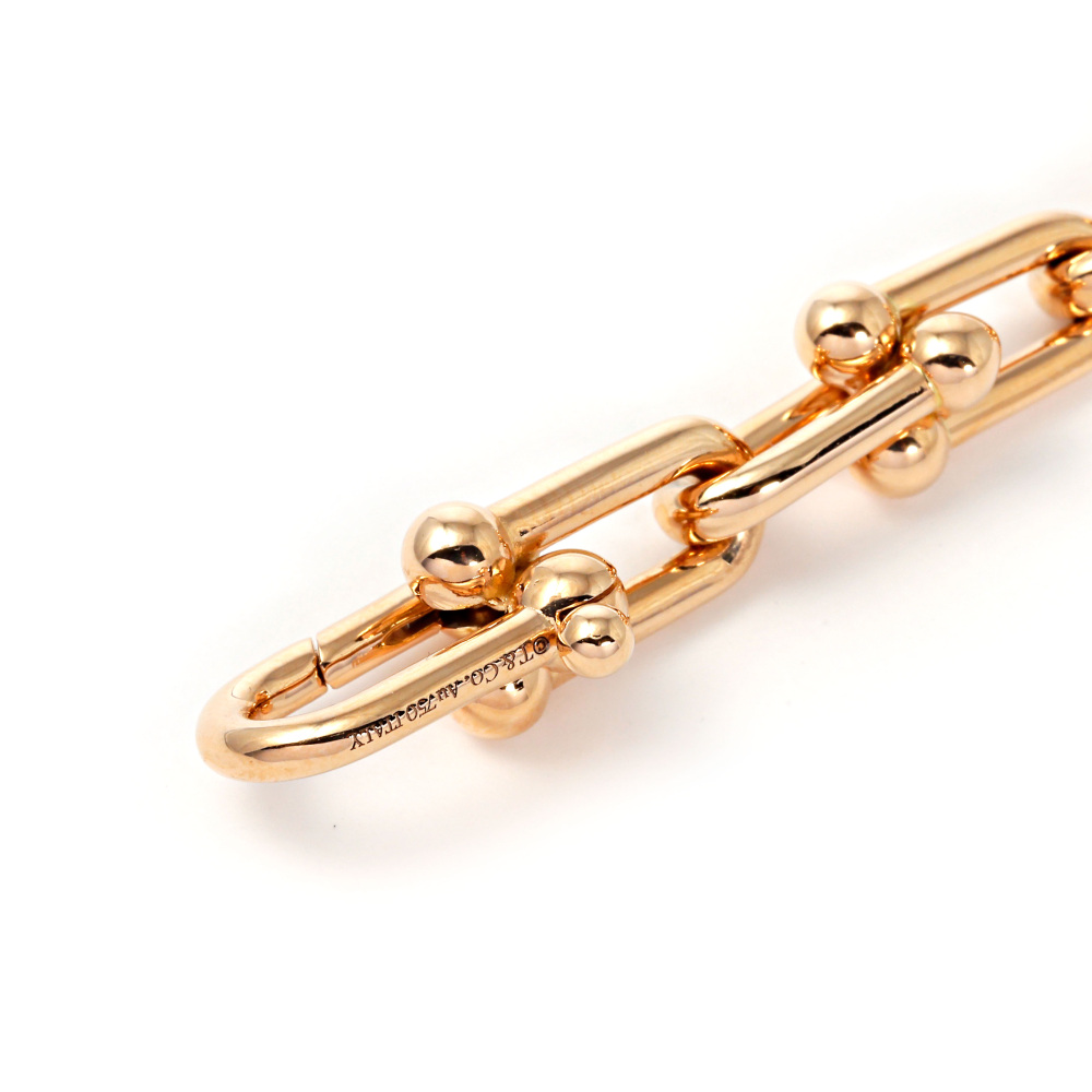 Tiffany & Co. Hardware Link Bracelet 18K Rose Gold 70881586