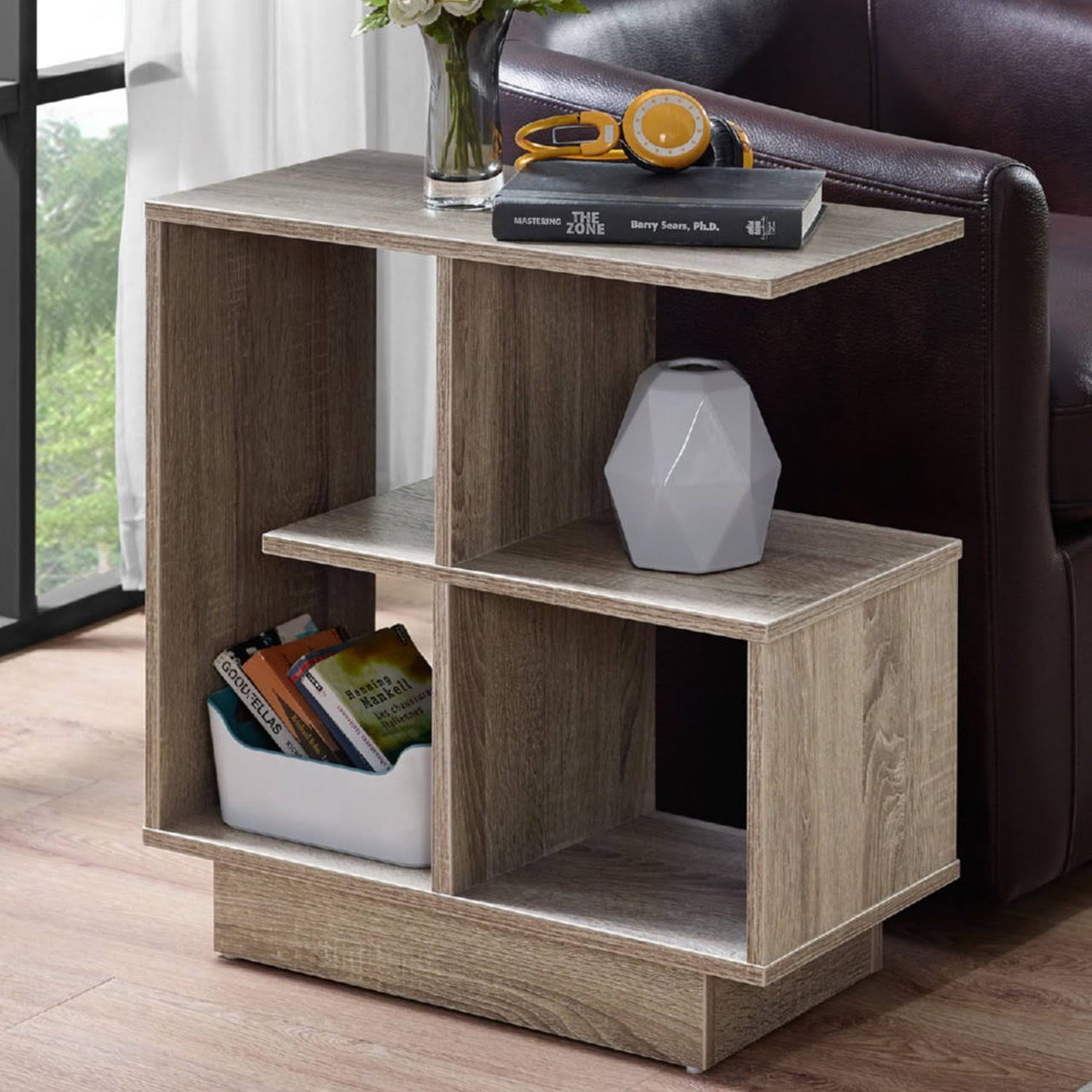 Dark Taupe Particle Board Laminate Kitchen Cart
