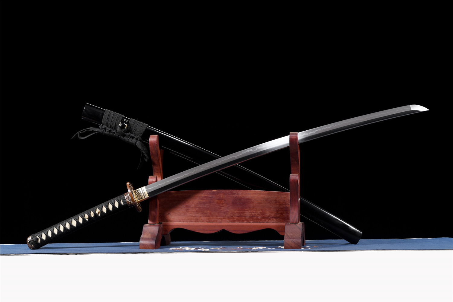 Namiou Katana Hand Forged T10 Steel Clay Tempered Full Tang Samurai Sword