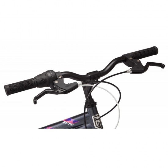 Byte Mountain Bike, 20-inch wheels, 7 speeds, girls frame, ages 6 and up, Grey