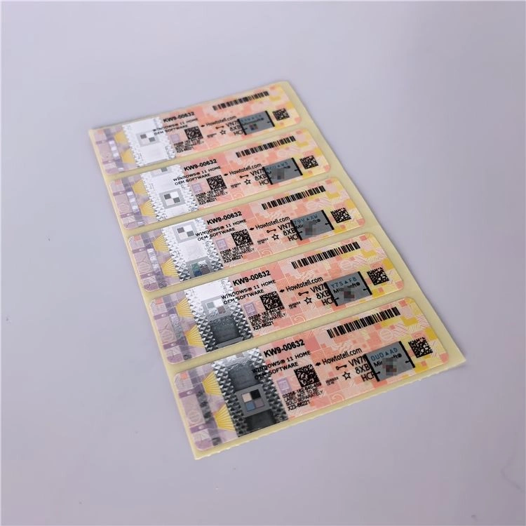 Windows 11 Home COA Sticker-Pink