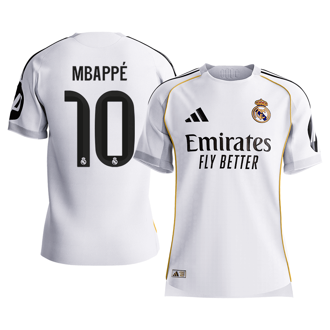 MBAPPÉ #10 Real Madrid Home Player Version Jersey 2025/26