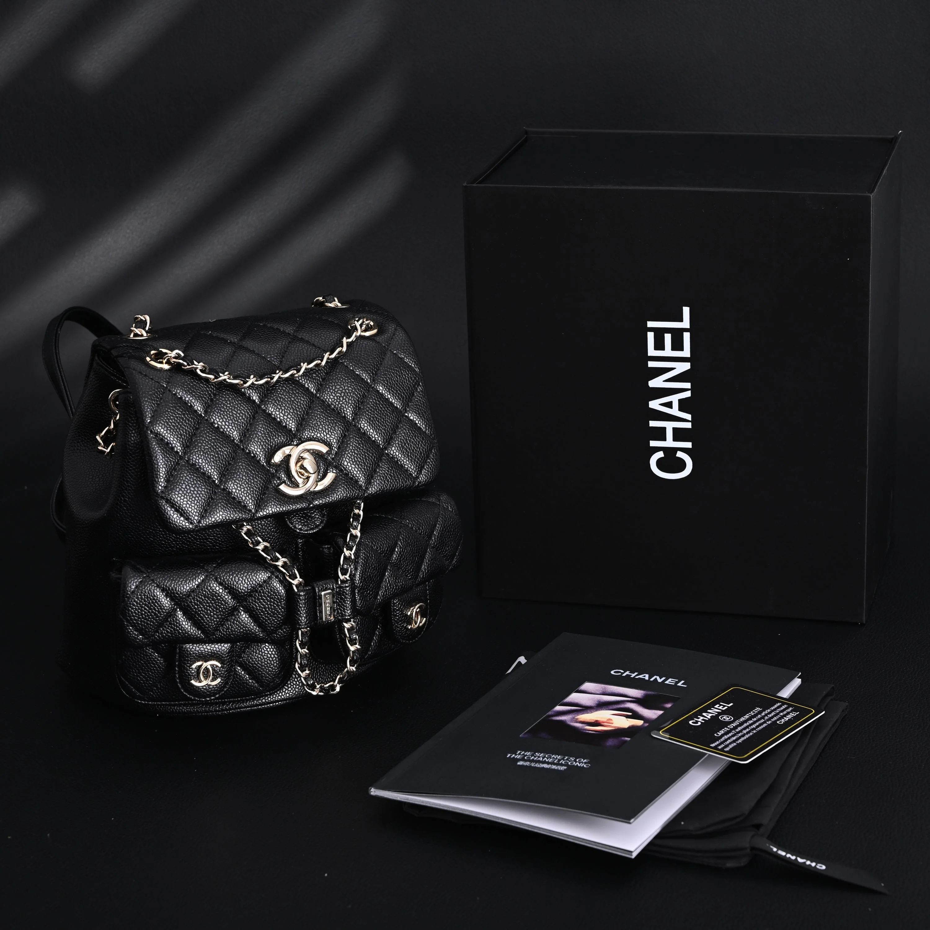 Chanel Duma Backpack – Black Quilted Lambskin with Gold-Tone Hardware (24A Collection)