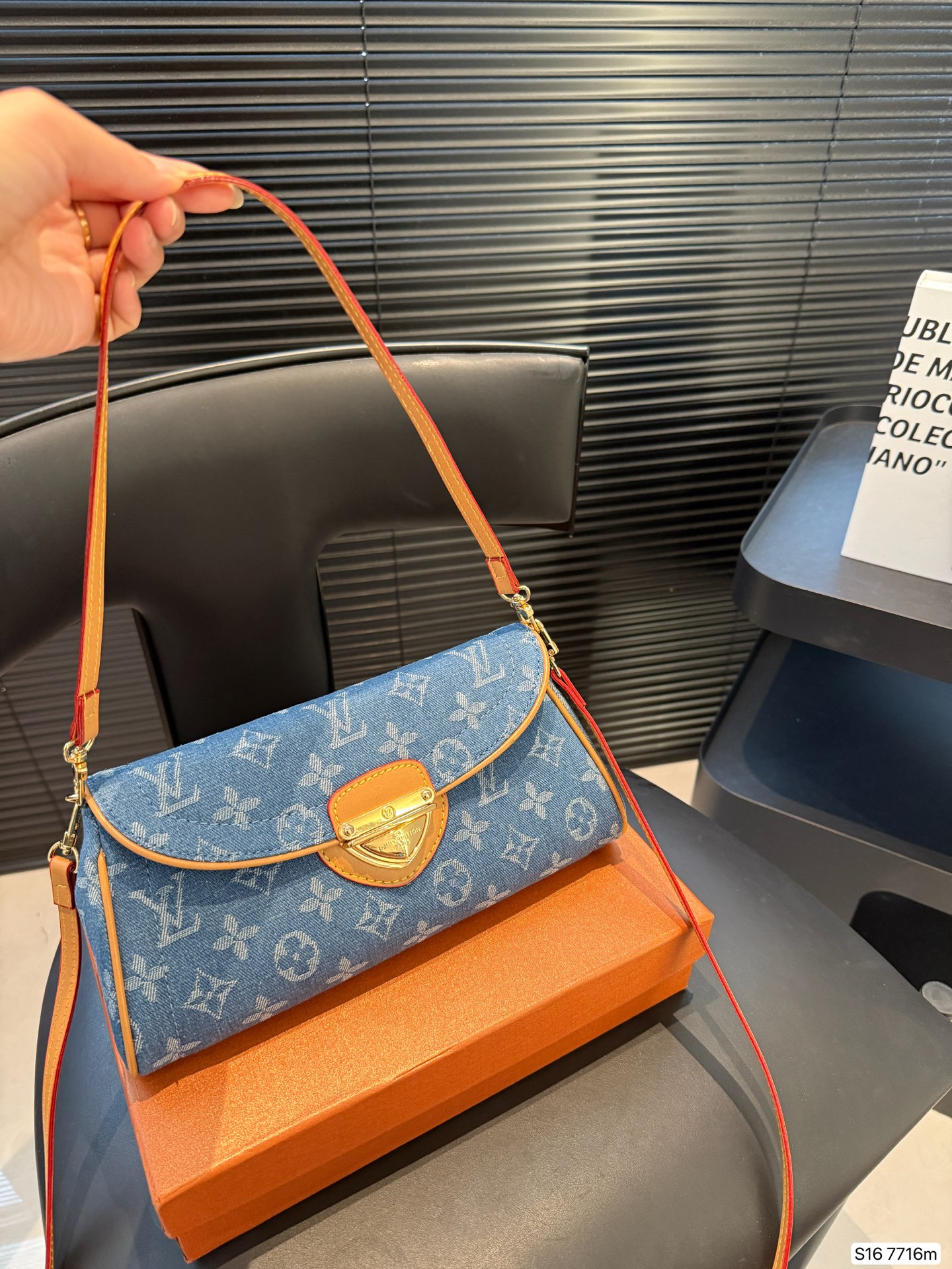 LV denim underarm bag crossbody bag - cnluxepick