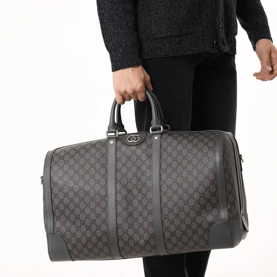 Gucci GG Supreme Canvas Ophidia Duffle Bag – Grey