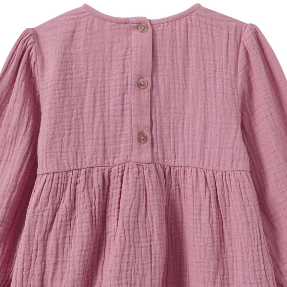 Topomini Baby Musselin-Kleid aus Bio-Baumwolle