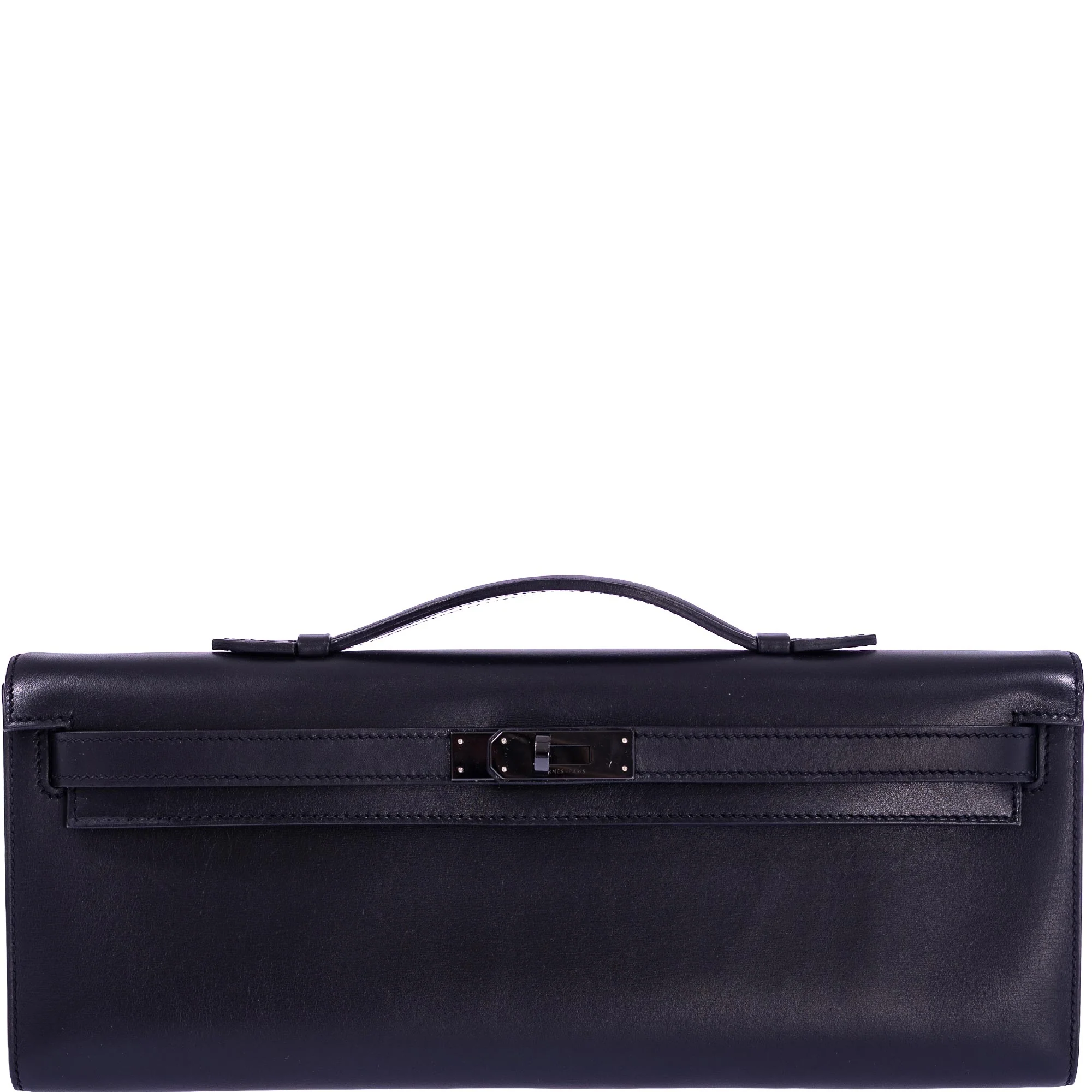 Hermès Kelly Cut So Black Noir Box PVD Hardware