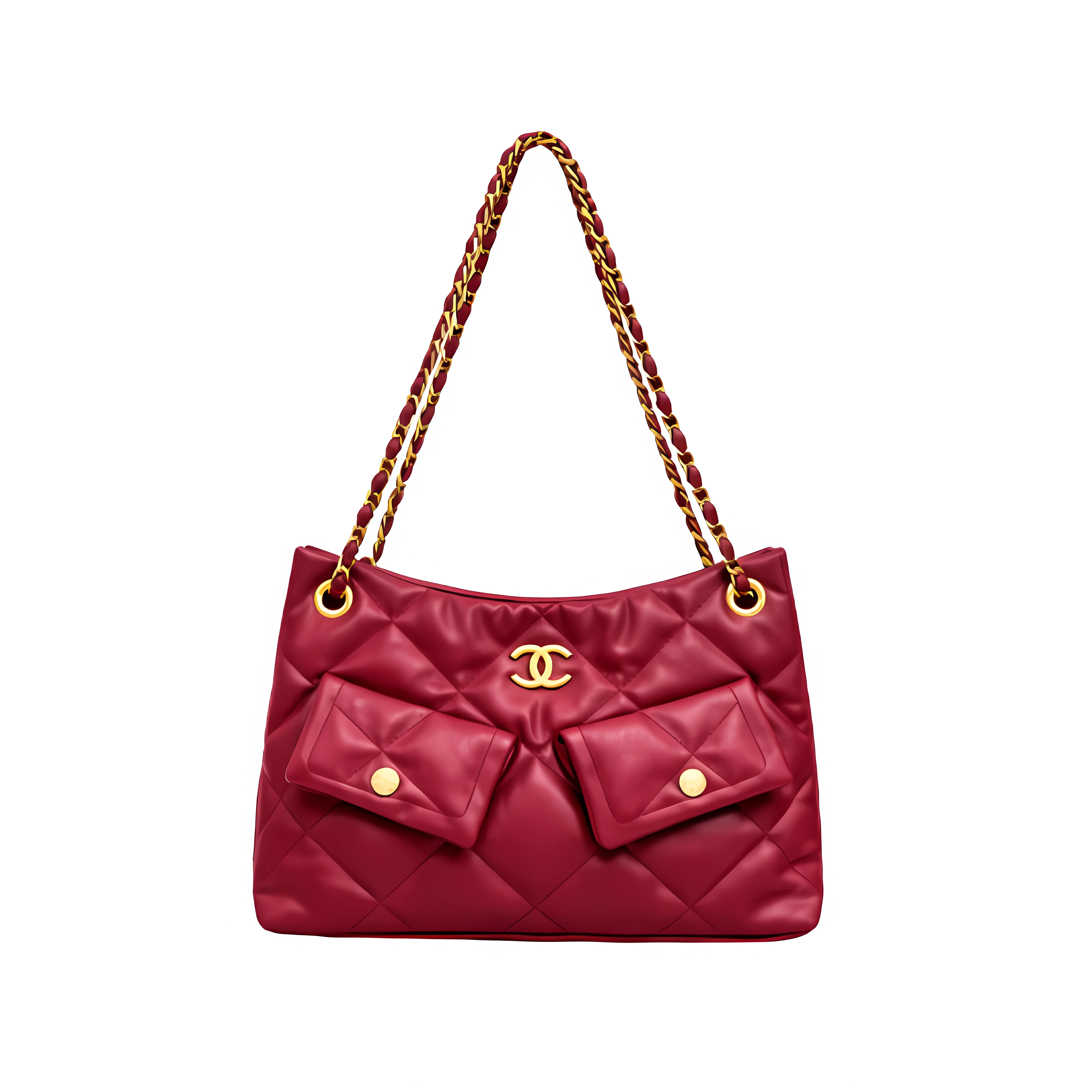 Chanel Bag | 25 Small Hobo Bag Suede Red