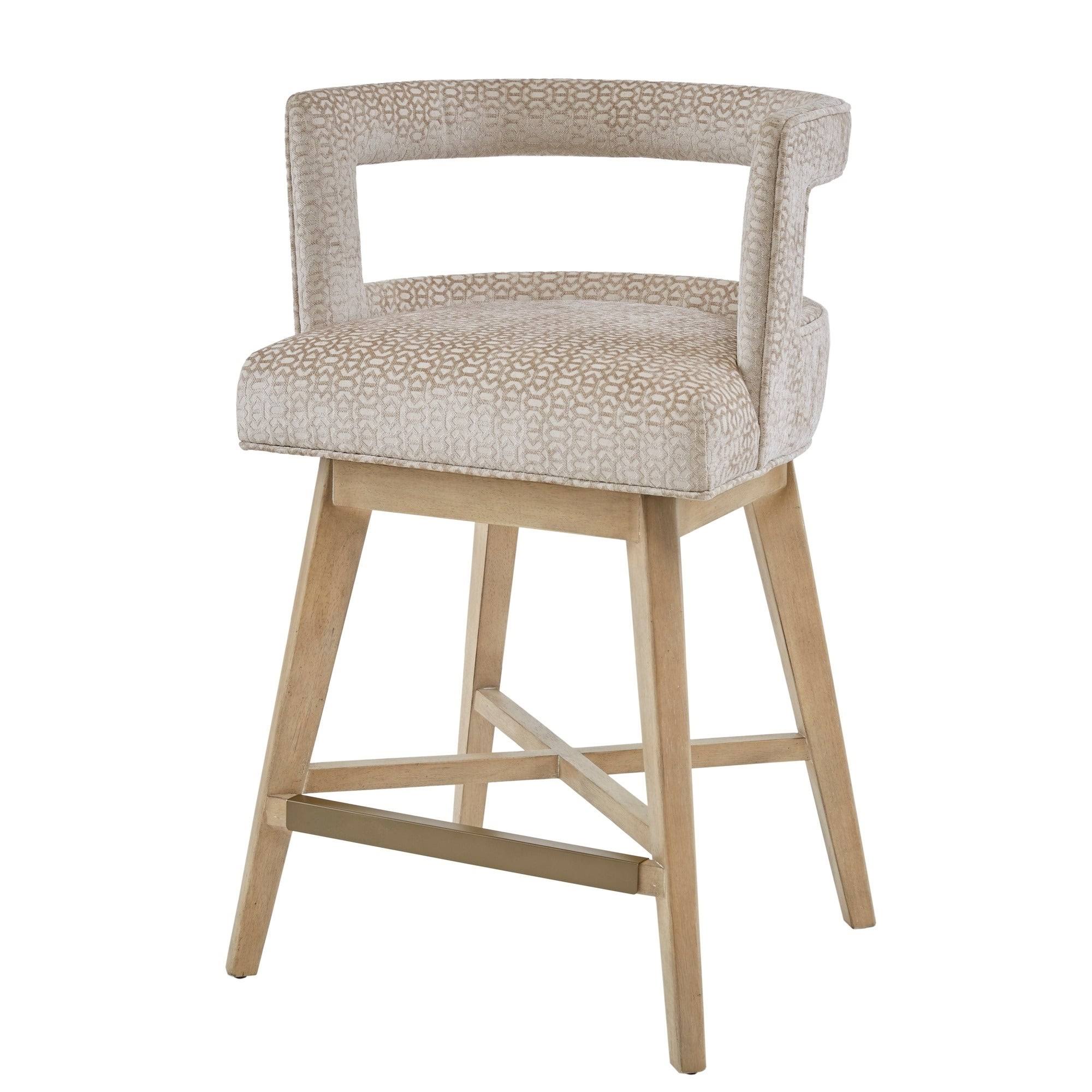 Madison Park Glenwood Swivel Counter Stool - Cream