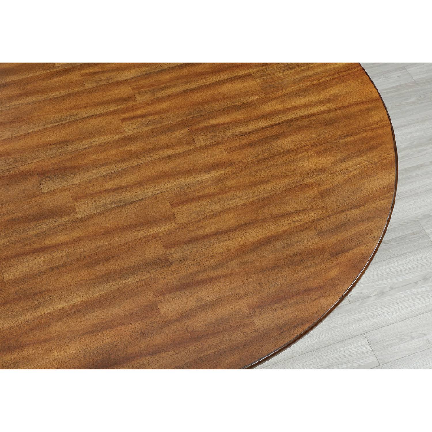 Furniture of America Juniper Dark Brown Oak Round Table