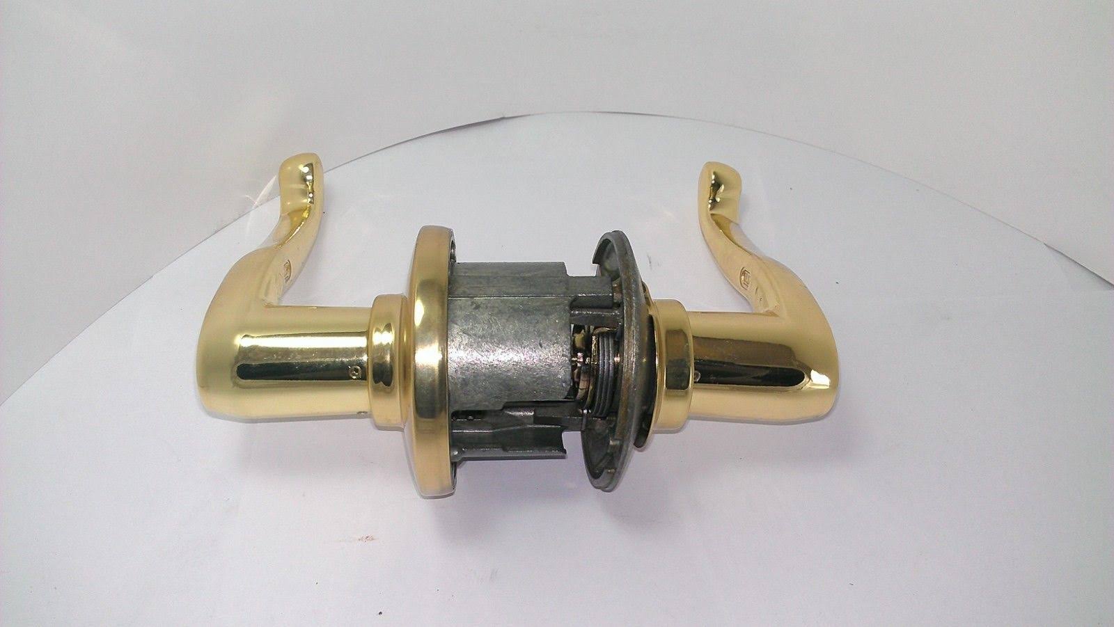 Schlage S10FLA605RH Flair Right Hand Passage Leverset in Polished Brass
