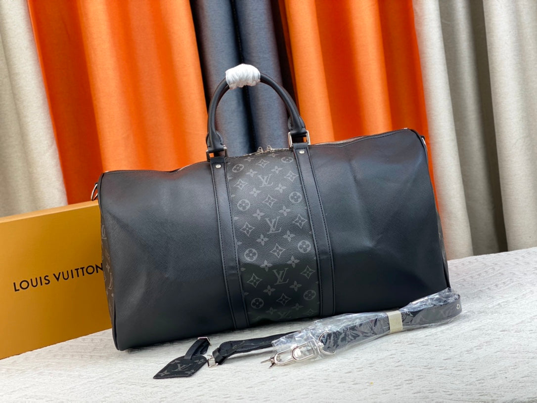 Louis Vuitton Keepall Bandouliere 50Cm Black