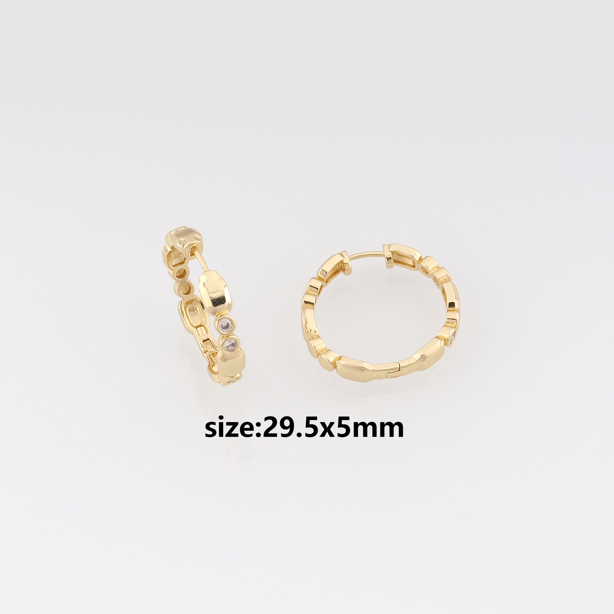 18K Gold Filled Round Hoop Earrings,Dainty Earrings,Gold Hoops,Dainty Hoops Huggie,DIY Jewelry Making Supply