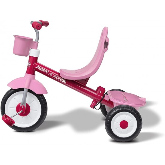 4-in-1 Stroll ‘N Trike Pink, 19.88″ x 35.04″ x 40.75″
