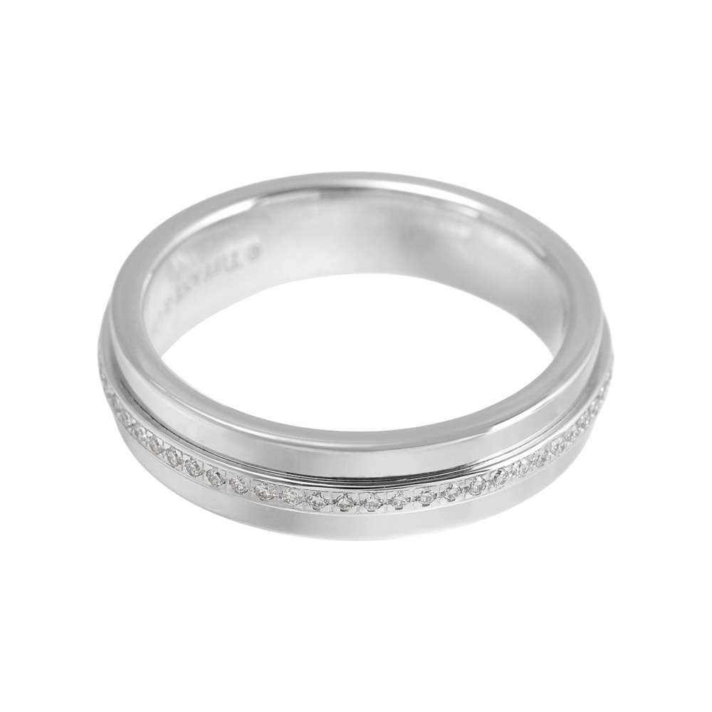Tiffany & Co. Tiffany T Narrow Diamond Ring 18K White Gold 60151263