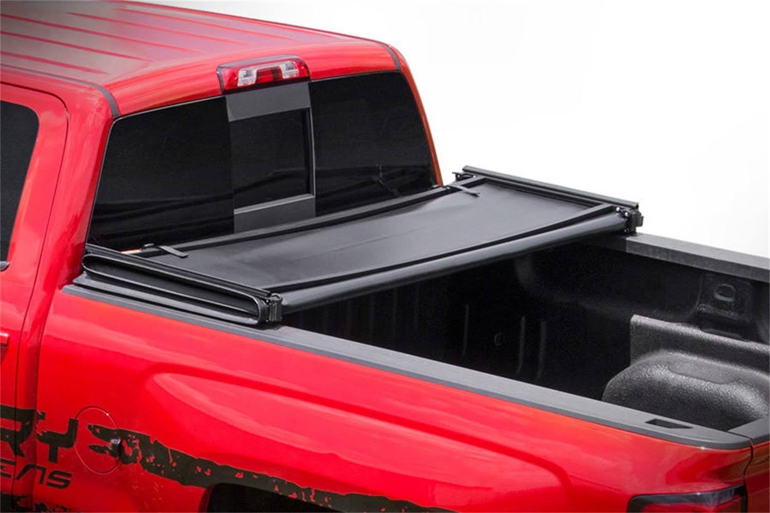 Rough Country 44214550 - Soft Tri-Fold Tonneau Bed Cover - TruckProUSA