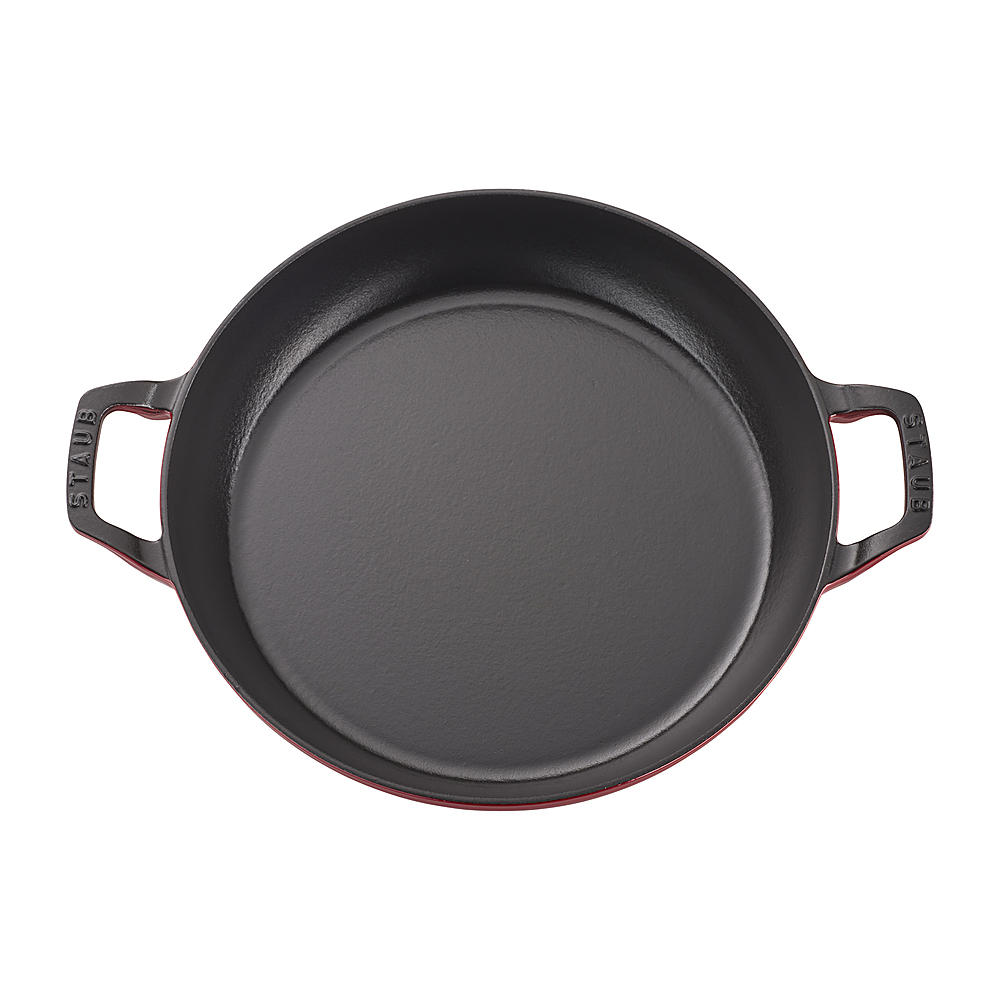 Staub - Cast Iron 3.5-qt Braiser with Glass Lid - Cherry