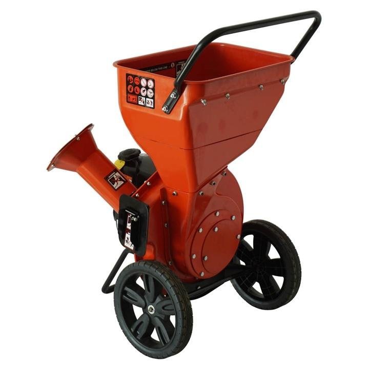 196cc Gas Powered Wood Chipper Shredder Shred Branches w/ 6.5hp Kohler Engine