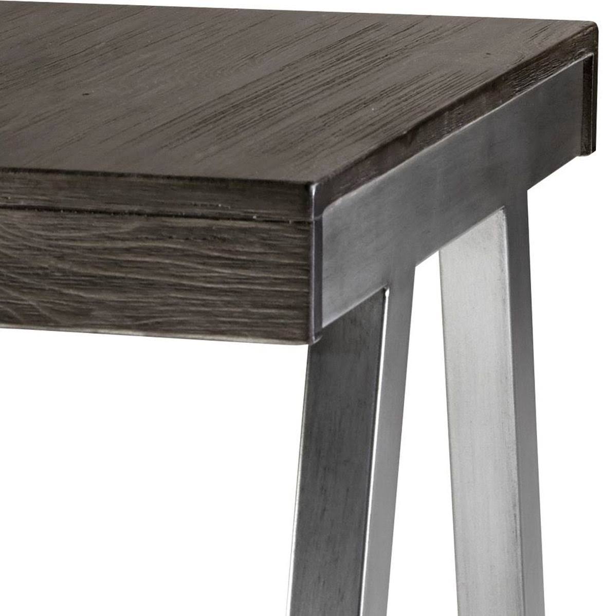 Ashley Raventown GRAYISH Brown Rectangular End Table