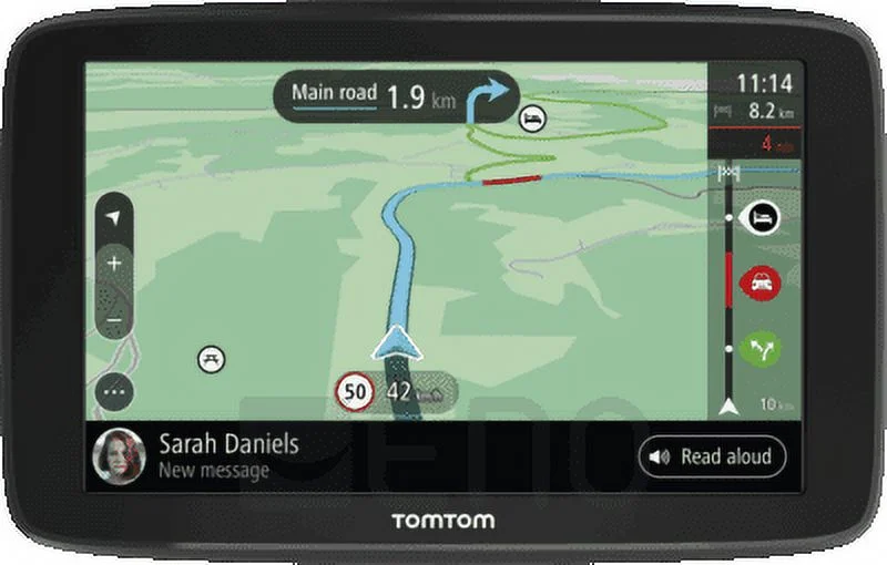TomTom Car Sat Nav GO Classic, 6 Inch, with Traffic Congestion and Speed Cam Alert Trial Thanks to TomTom Traffic, EU Maps, Updates via WiFi, Integrated Reversible Mount