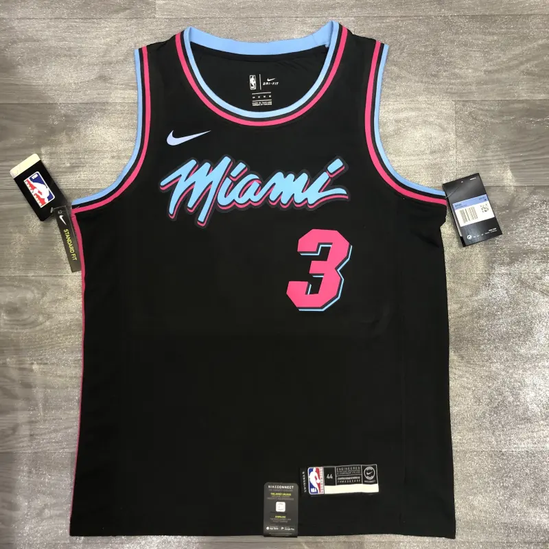 Miami Heat Black Jersey No.3