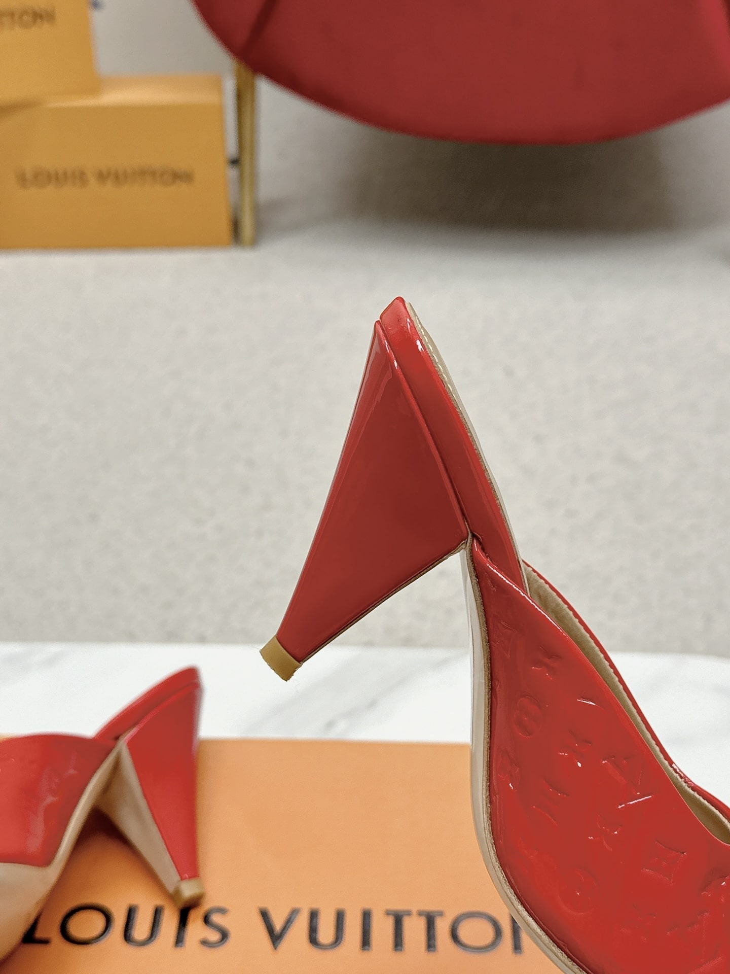 Louis Vuitton Super Mule Sandals Red 1Acj4M