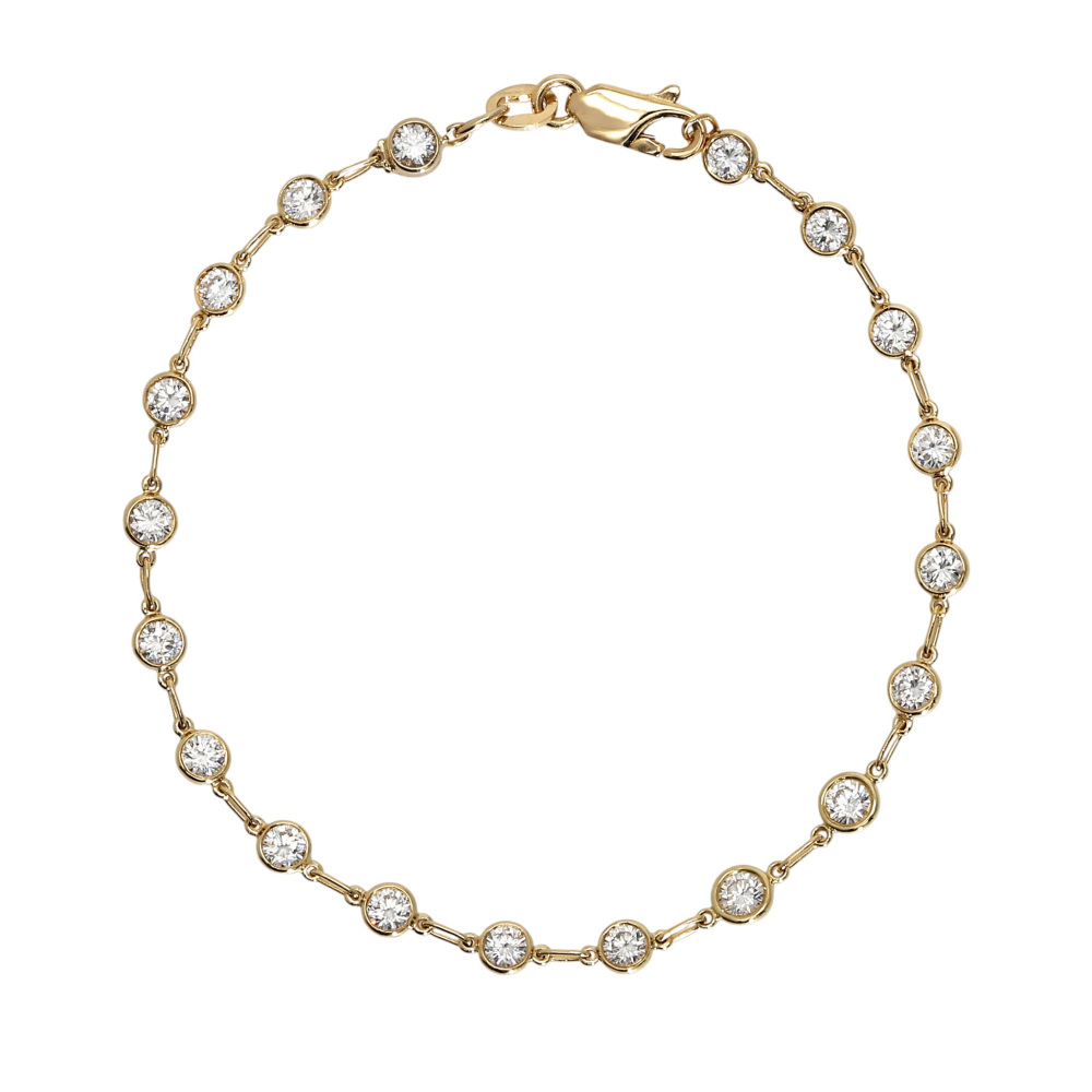 Tiffany & Co. By the Yard Bracelet 18K Yellow Gold Diamond