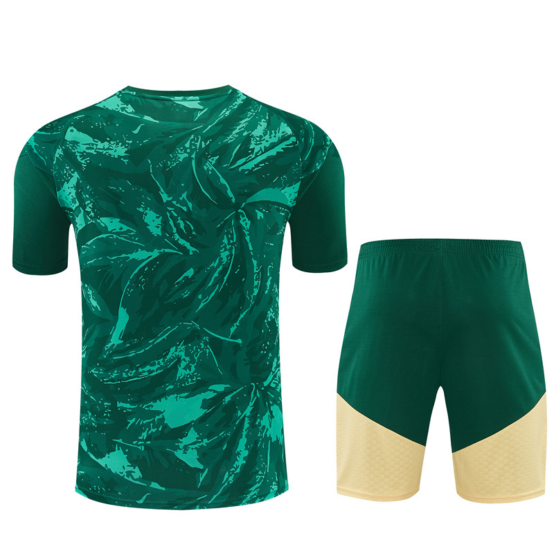 Short Sleeves Real Madrid Training Suit - Green