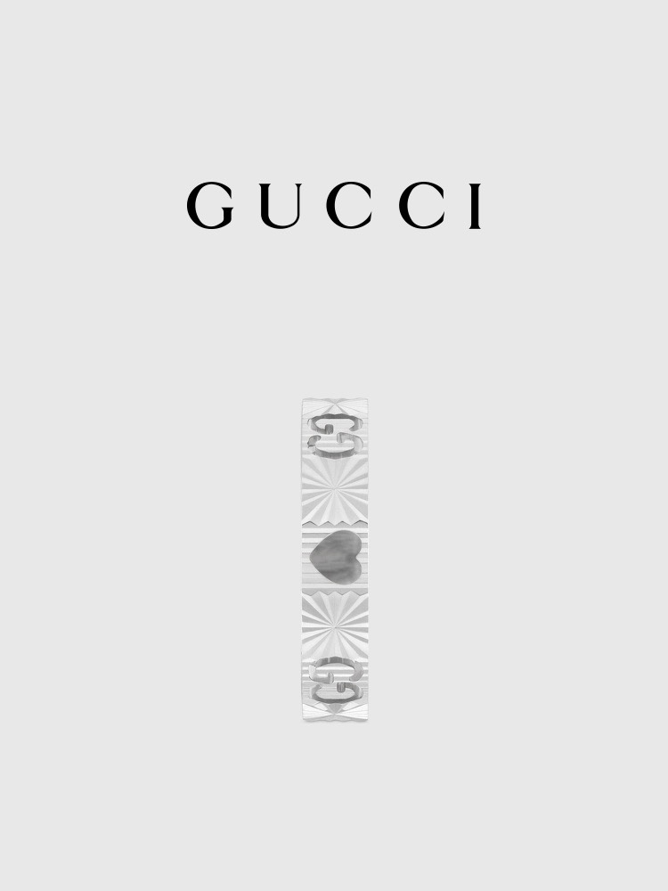 Gucci Icon series heart ring - cnluxepick