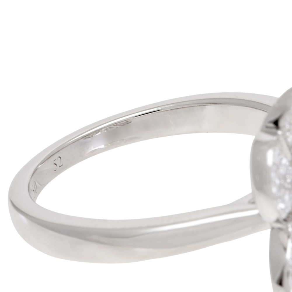 Van Cleef & Arpels Frivole 1 Flower Ring 18K White Gold Diamond VCARD31600