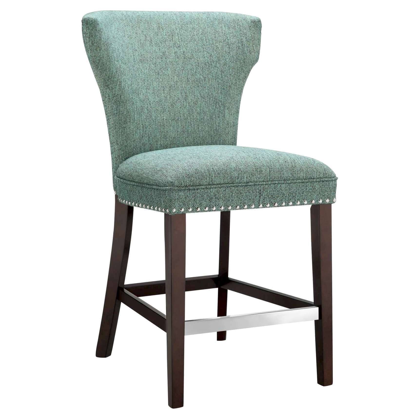 Madison Park Churchill Teal Counter Stool