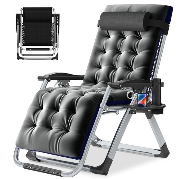 DoCred Zero Gravity Chair,Folding Lawn Chaise Recliner Lounge Chair