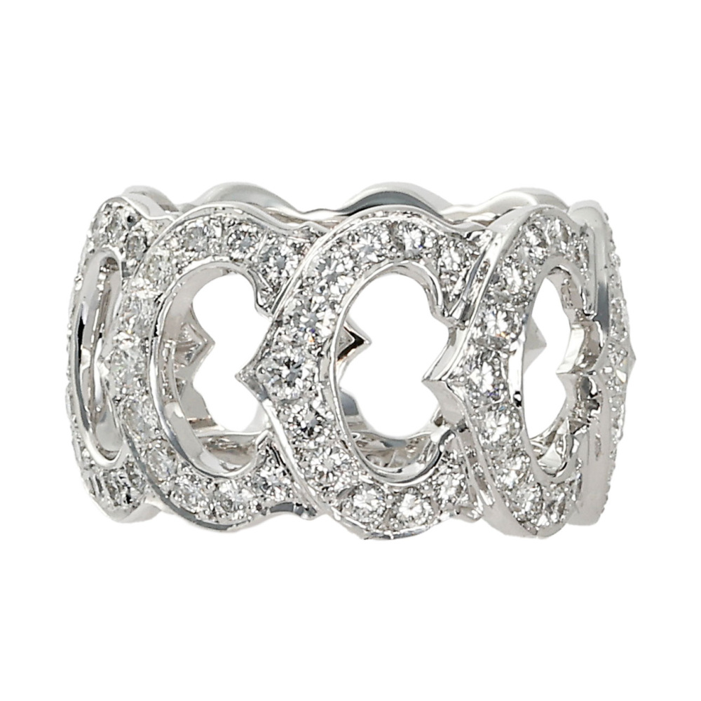 Cartier C Do Ring 18K White Gold Diamond