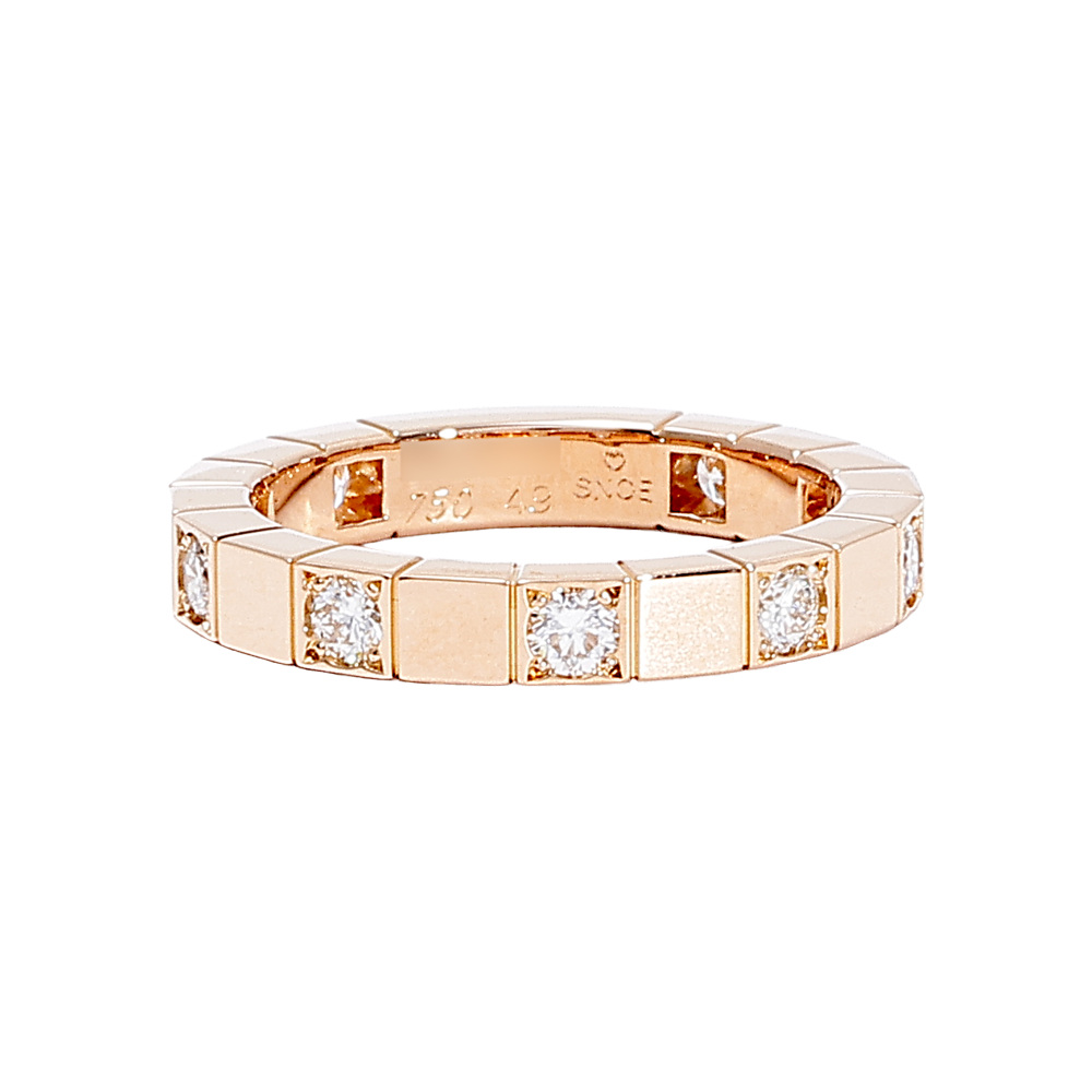 Cartier Laniere Ring 18K Rose Gold Diamond