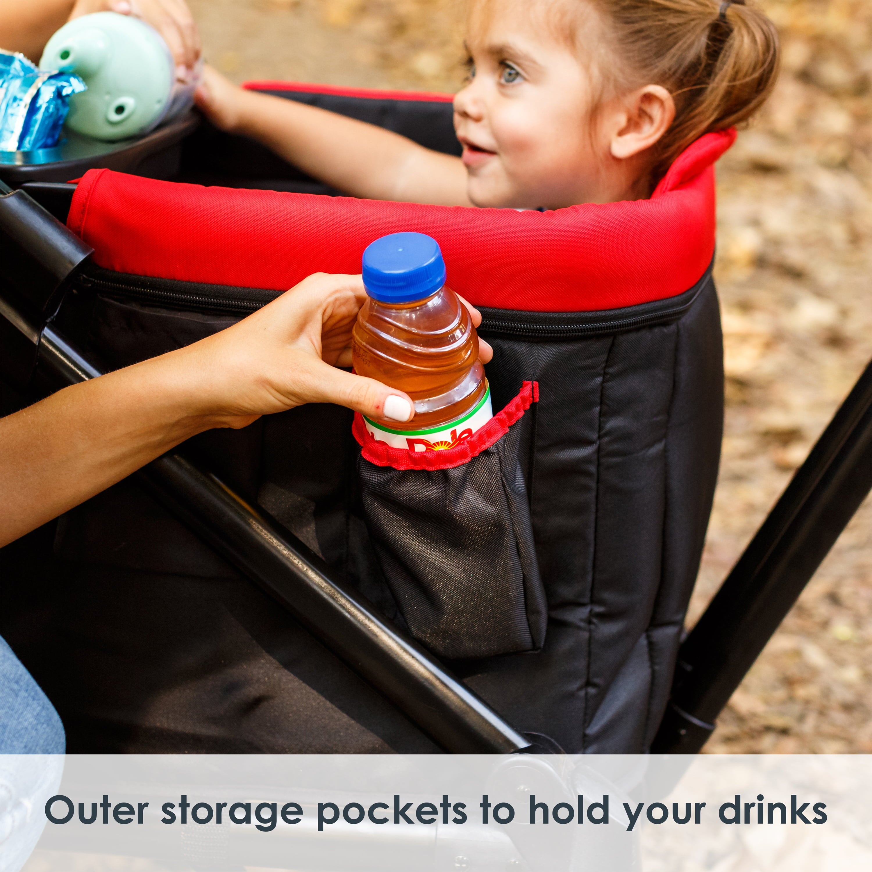 Baby Trend Tour 2-in-1 Stroller Wagon – Mars Red – Red