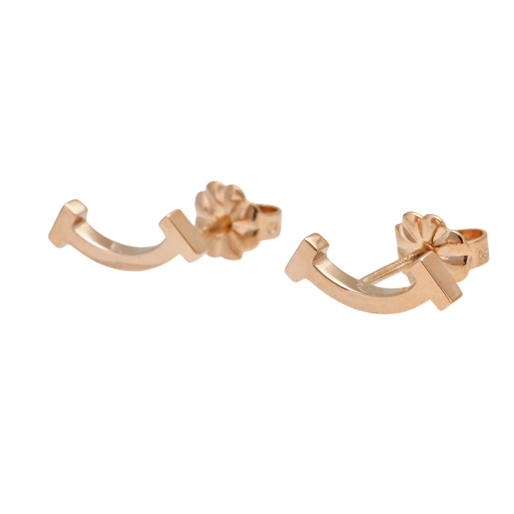 Tiffany & Co. Tiffany T Smile Earrings 18K Rose Gold 60150754