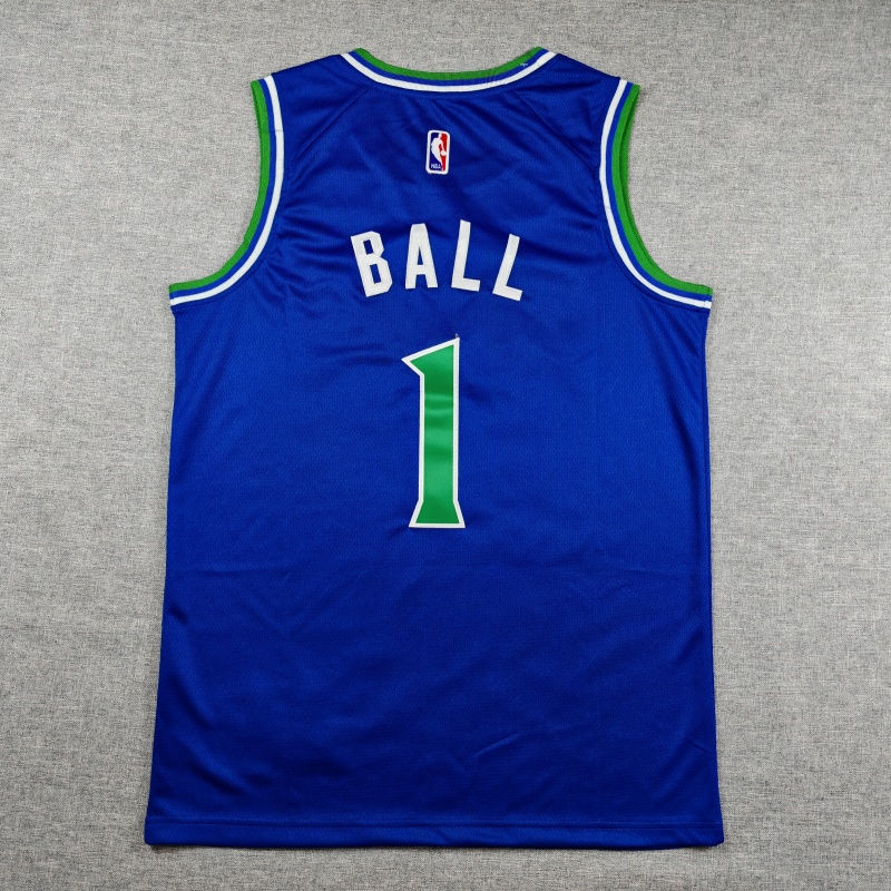 Men's Minnesota Timberwolves LaMelo Ball #1 Blue Swingman Jersey - Icon Edition