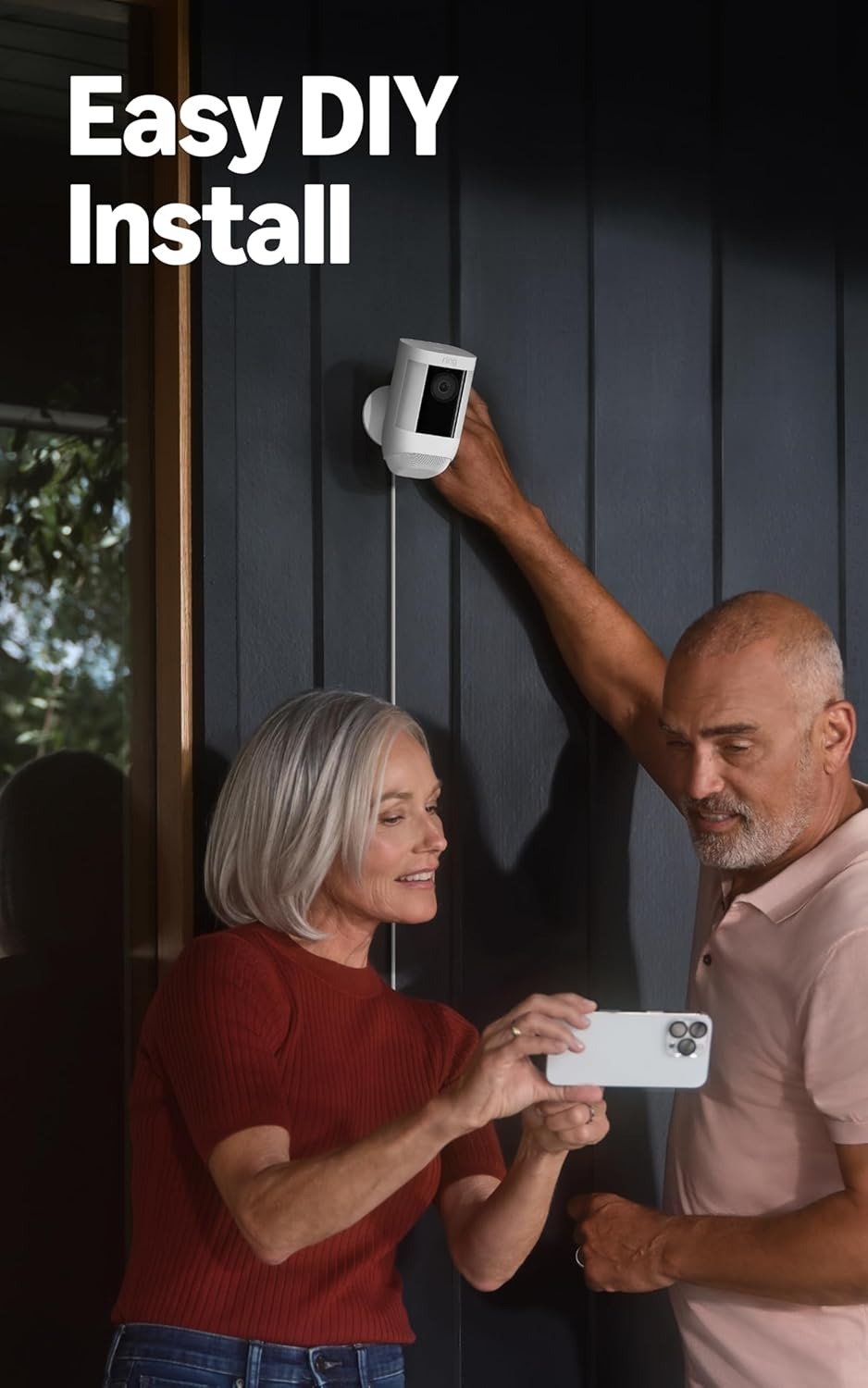 Cam, Solar | 3D Motion Detection, Two-Way Talk with Audio+, and Dual-Band Wifi – White