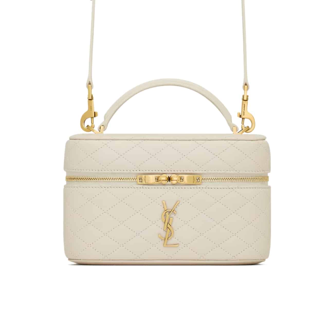Saint Laurent Gaby Vanity Bag In Blanc Vintage 18Cm